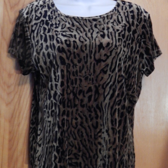 CLIO 2-PIECE VELOUR LEOPARD PRINT TOP, JACKET NWOT - Picture 4 of 6